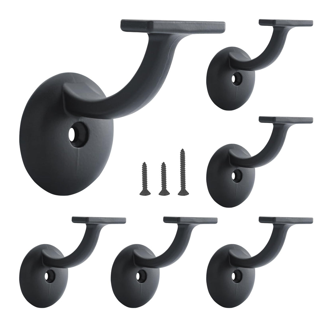 Hand Rail Brackets for Stairs 6 Pack, Heavy Duty