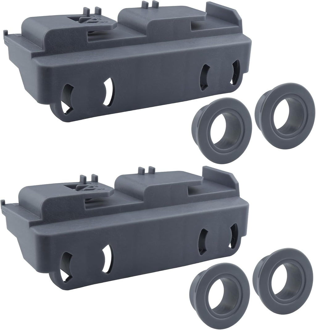 WD28X27241 Dishwasher Lower Rack Wheels Carrier Kit Replacement Part Compatible with GE Dishwasher Baskets Roller Assembly L and R Side Replaces for WD12X10439 WD12X10438 Pack of 2
