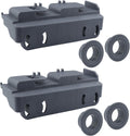 WD28X27241 Dishwasher Lower Rack Wheels Carrier Kit Replacement Part Compatible with GE Dishwasher Baskets Roller Assembly L and R Side Replaces for WD12X10439 WD12X10438 Pack of 2