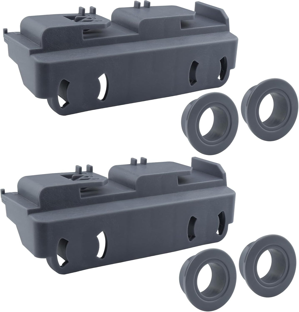 WD28X27241 Dishwasher Lower Rack Wheels Carrier Kit Replacement Part Compatible with GE Dishwasher Baskets Roller Assembly L and R Side Replaces for WD12X10439 WD12X10438 Pack of 2