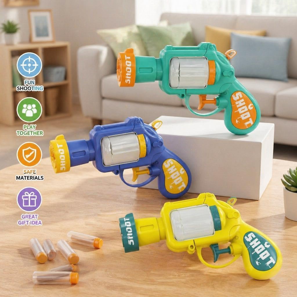 3-Pack Multicolor Water Blaster Set,Outdoor Pool & Beach Water Toy