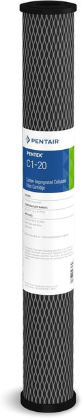 Pentair Pentek C1-20 Dual-Purpose Carbon Cellulose Water Filter, 5 Micron