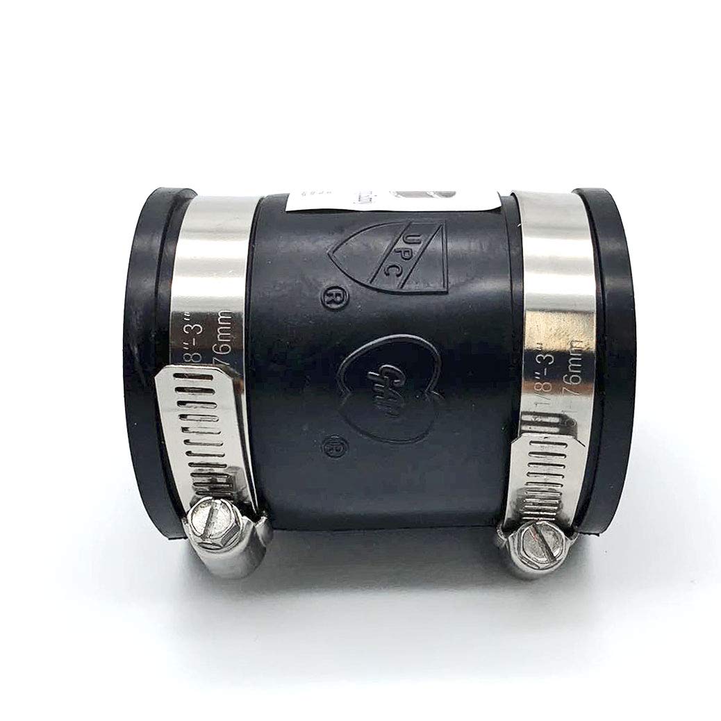 Rubber Flex Coupling Parallel 2” Tubular x 2" Tubular
