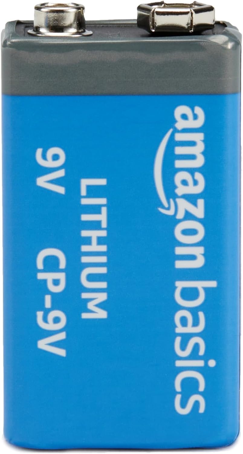 4-Pack 9 Volt Lithium High-Performance Batteries, 10-Year Shelf Life, Long Lasting Power