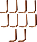 10 Pack 1/2'' Pex Stub Out Elbow 3-1/2'' x 6'', Brass, Copper, 0.5 Inch