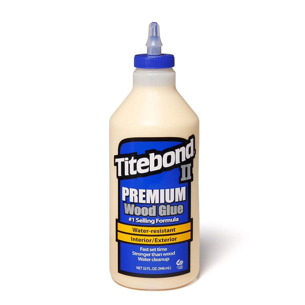 Franklin International 5005 Titebond II Premium Wood Glue, 32-Ounce Bottle | ANSI Type II Water-Resistant Adhesive