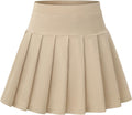 Girls Uniform Skirts with Built-in Shorts & Pockets | Pleated Skorts,Cotton Tennis Skorts