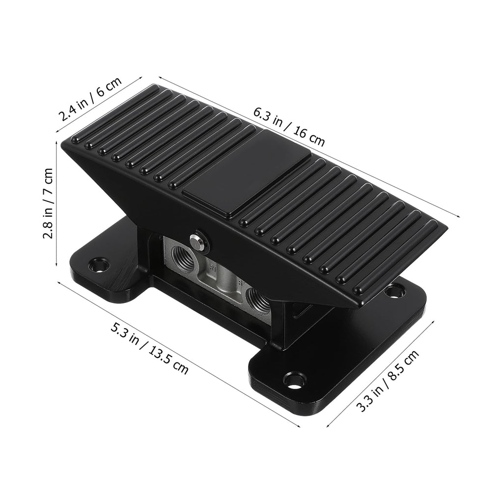 Pneumatic Foot Pedal Valve 5 Way 3 Position Center Closed