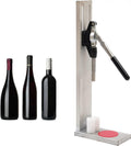 Manual Wine Bottle Corker, Stainless Steel Manual Wine Bottle Corking Machine Inserting Stopper Corking Tool w/ 2 POM