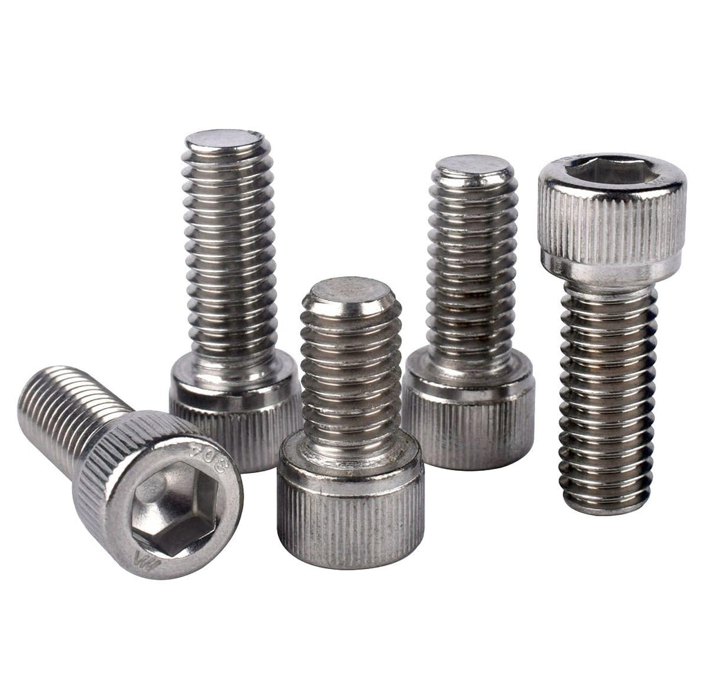 #10-24 x 3/4" Allen Hex Socket Head Screw Bolt, 304 Stainless Steel 18-8, UNC Machine Full Thread, Pack of 50
