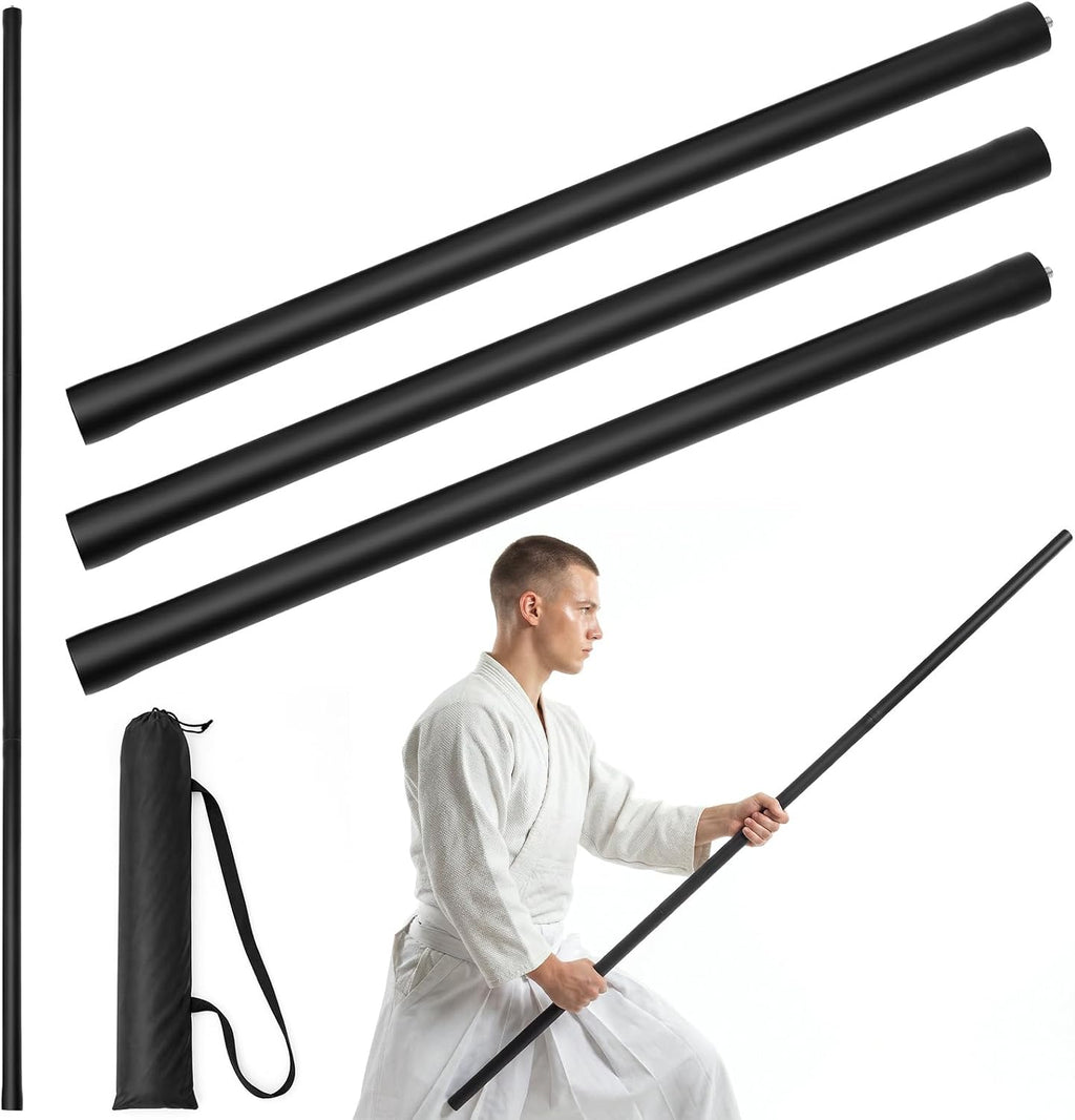 4ft & 6ft Collapsible Foam-padded Bo Staff, Safe Martial Arts Training & Practice Stick for Beginners, Escrima &