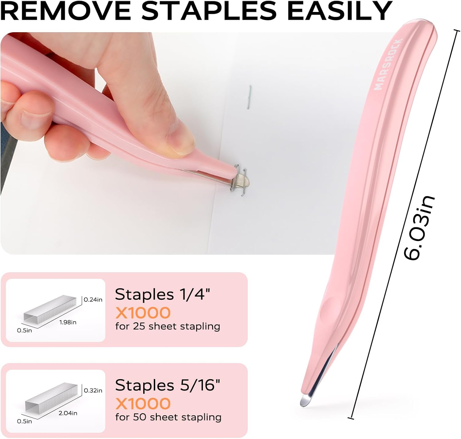 Desktop Stapler, Swing-Arm Swivel Stapler, 50 Sheet Capacity, 2000 Staples and Staple Remover, Rotatable Heavy Duty