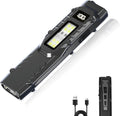 EDC Tactical Flashlight Rechargeable - Digital Display High Lumens Pocket Light,5+4 Modes with UV Red White