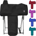 Long-Lasting 6 Elastic Straps 600 Denier Waterproof Western Saddle Cover-Black