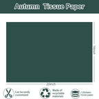 120 Sheets Boho Fall Tissue Paper 6 Colors Sage Green Orange Brown Wrapping Paper for Autumn Thanksgiving Party DIY