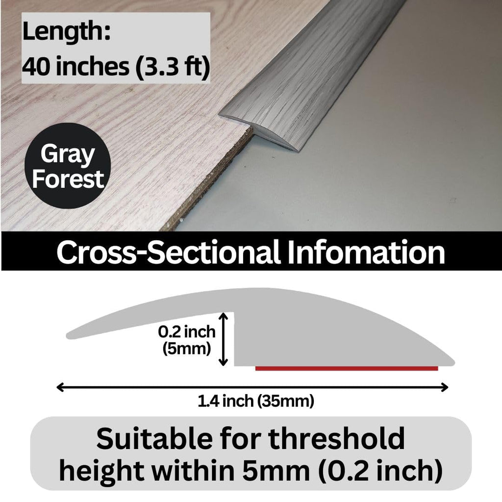 Floor Transition Strip Self Adhesive Carpet Wood Tile Vinyl Flooring Laminate Transition Cover Edge Trim Gap Doorway