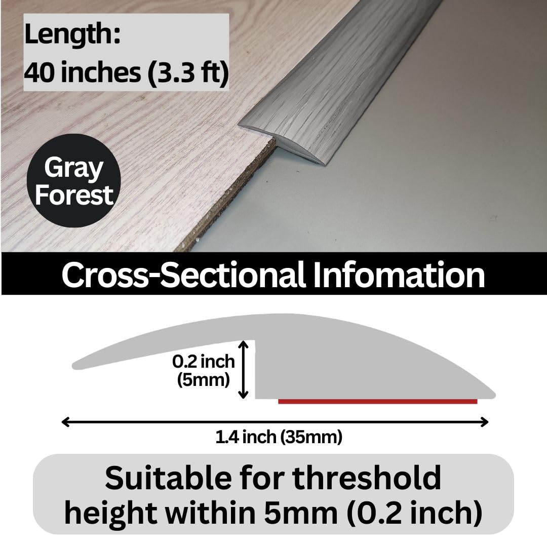 Floor Transition Strip Self Adhesive Carpet Wood Tile Vinyl Flooring Laminate Transition Cover Edge Trim Gap Doorway