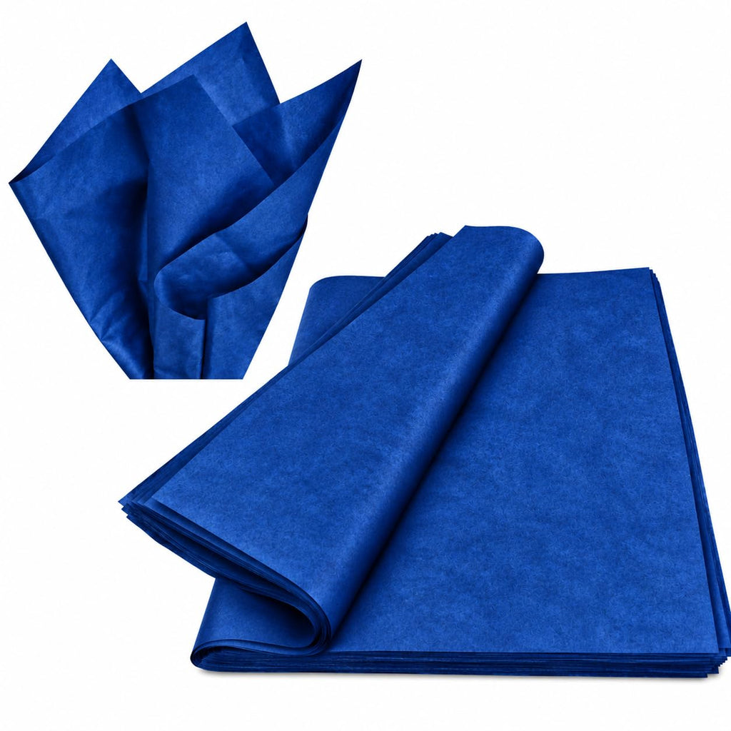 Royal Blue Tissue Paper, 100 Sheets 20x15 Inches, Gift Wrap & Crafts