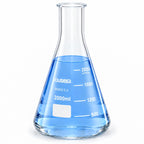 2000 mL Erlenmeyer Flask, 3.3 Borosilicate Glass, Narrow Mouth