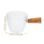 100ml Glass Coffee Pitcher with Wooden Handle for Precise Pouring