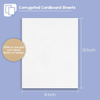 10 Pack 8x10 Corrugated Cardboard Sheets