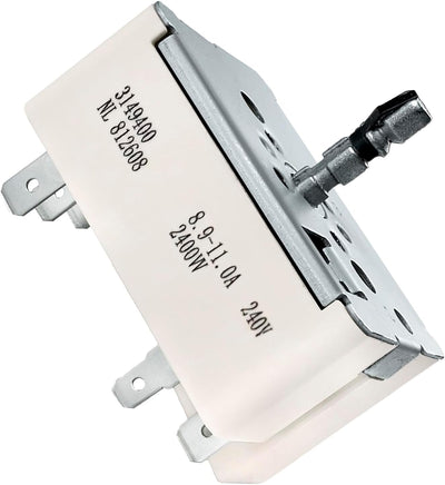 Upgraded Range Burner Infinite Control Switch Replacement for Whirlpool WFE515S0JS3 WFE515S0JS4 WFE515S0JW0 WFE515S0JW1 WFE515S0JW3 WFE515S0JW4 WFE525C0BB0 WFE525C0BS0 WFE525C0BW0 WFE525S0JB0