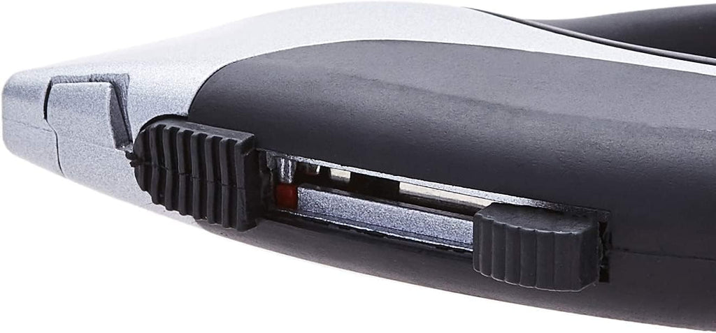 Heavy Duty Retractable Utility Knife, Box Cutter, Carpet Cutter with 3-Position Locking, Ergonomic Non-Slip Grip, 5