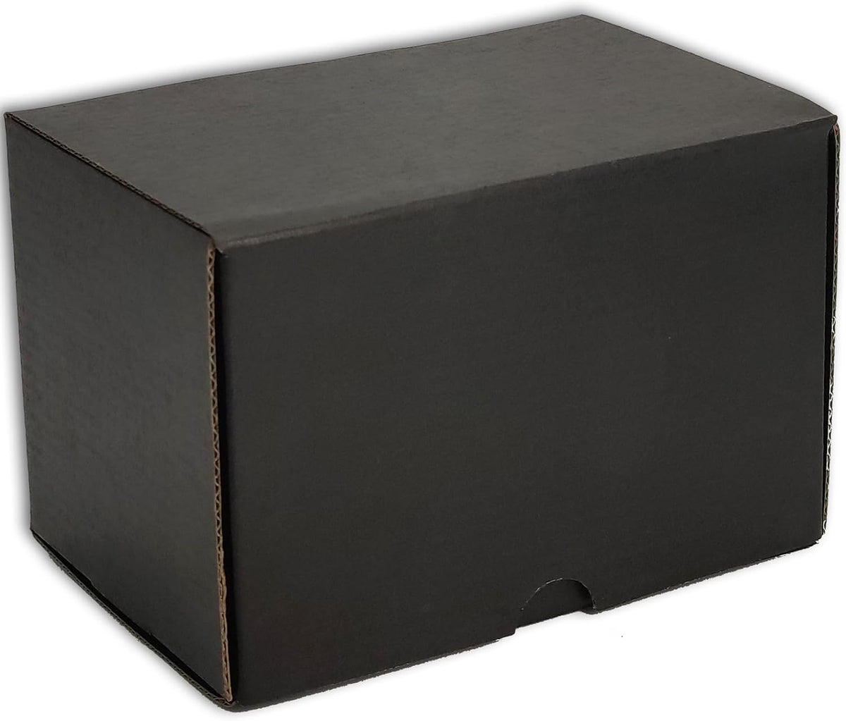 8x6x6 Shipping Boxes Set of 25, Black Mailer Corrugated Cardboard Box