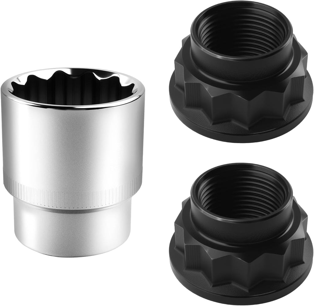 2PCS M22x1.5 Front & Rear CV Axle Nut,Spindle Nut OEM#90080-17238