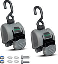 2Pack Retractable Boat Transom Tie Down Straps 2" x 43" 2500 lbs Strength