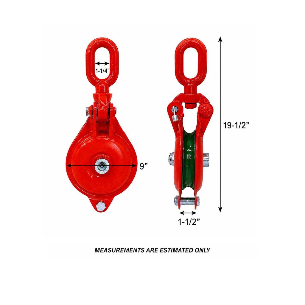 4 Ton 8000 Lbs Snatch Block Pulley Single Sheave Yarding Block