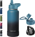 32oz Insulated Water Bottle with Straw, Stainless Steel Metal Vacuum Water Flask, Large Thermal Water bottle with