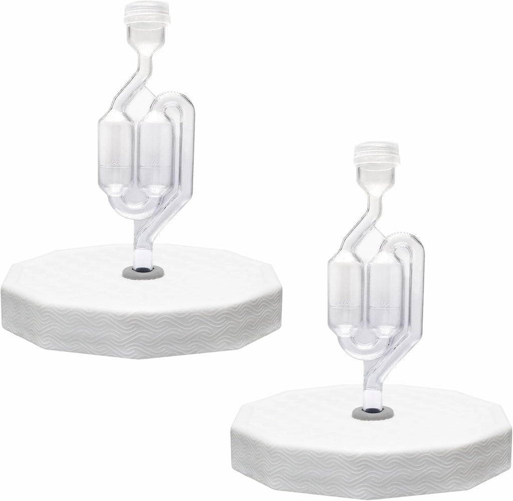 2 Pack - 110mm One Gallon Fermentation Lid, Gasket & S Airlock - Airtight Lid Turns Gallon Jar Into A Fermenter