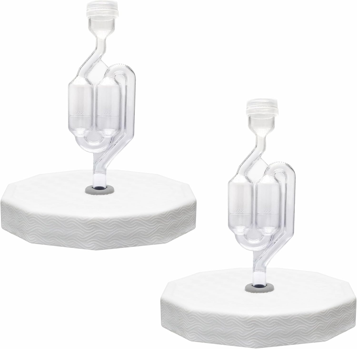 2 Pack - 110mm One Gallon Fermentation Lid, Gasket & S Airlock - Airtight Lid Turns Gallon Jar Into A Fermenter