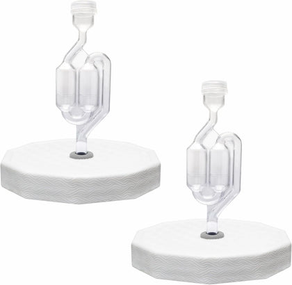 2 Pack - 110mm One Gallon Fermentation Lid, Gasket & S Airlock - Airtight Lid Turns Gallon Jar Into A Fermenter