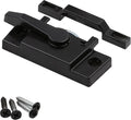 F 27448 Vinyl Window Sash Lock with Keepers, Matte Black (Single Pack)