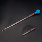 Graduated Dropper Pipettes Kit, 10ml Borosilicate Glass Pipette with Rubber Cap for Transfer Liquid for Lab