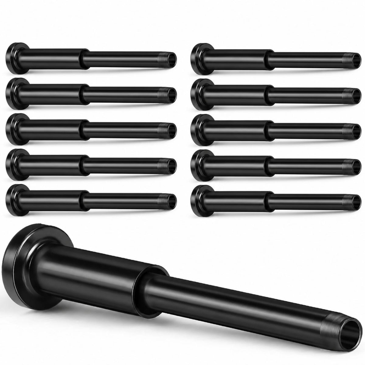 10 Pack 1/8" Stainless Steel Cable Railing Hardware Kit T316, Black