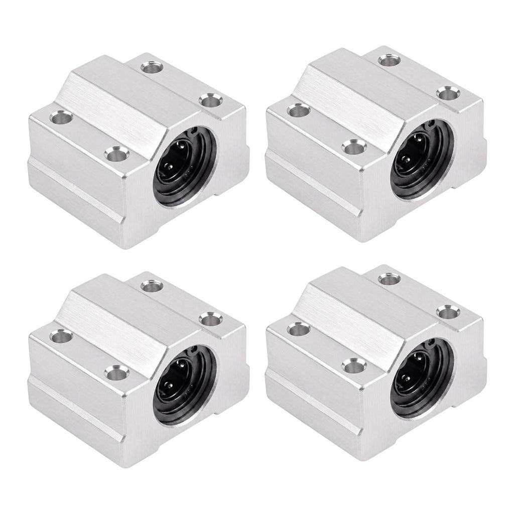 YEJMKJ 4PCS SCS12UU Linear Bearing Block Linear Ball Bearing Pillow Block
