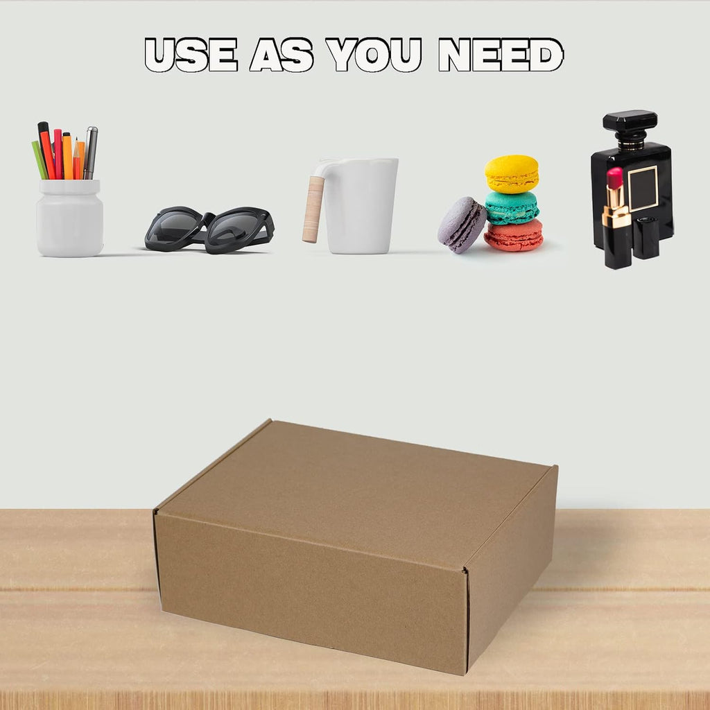 12x9x4 Inches Shipping Boxes, Brown Corrugated Cardboard Boxes for Small Bussiness, Pack of 20