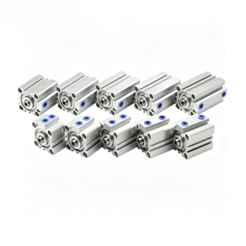 SDA Thin Pneumatic Air Cylinder, Double Acting, 5-100mm Stroke, 12-100mm Bore(Stroke 100mm,Bore 20mm)