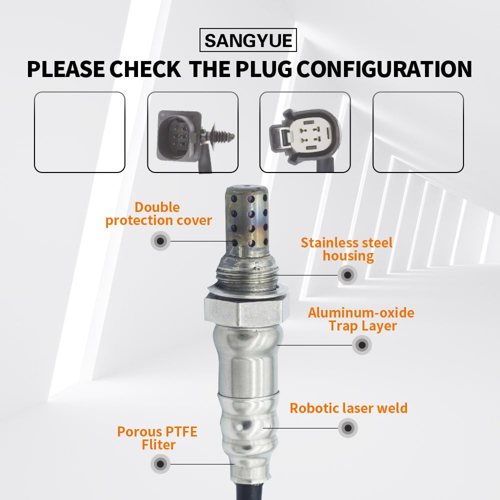 Sangyue 2PCS Oxygen O2 Sensor 1 & 2 for 2012-2015 Ford Explorer Taurus 2.0L