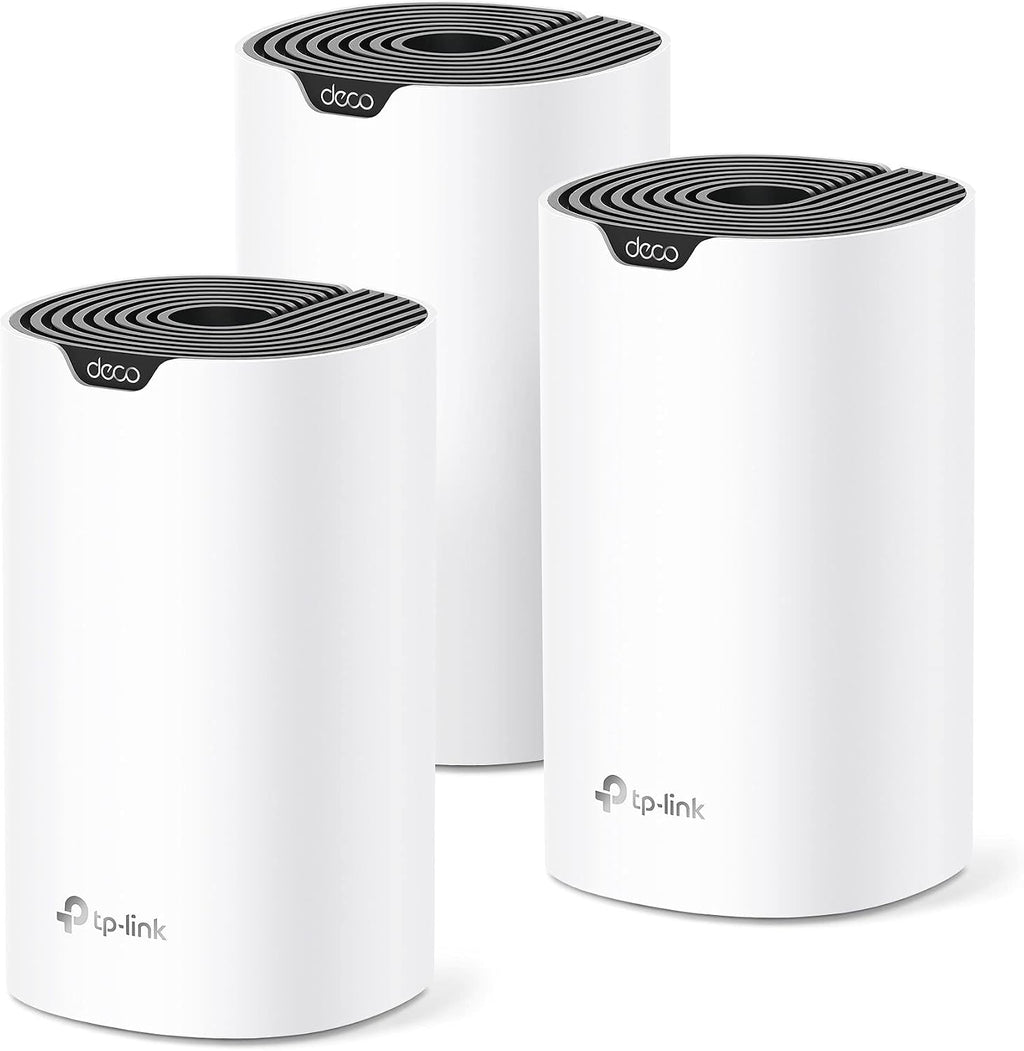 Deco S4 Mesh AC1900 WiFi System - Up to 5,500 Sq.ft. Coverage, Replaces WiFi Router and Extender, Gigabit Ports