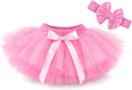 Baby Tutu Skirt with Headband, Tulle Bloomer for Toddler Girls