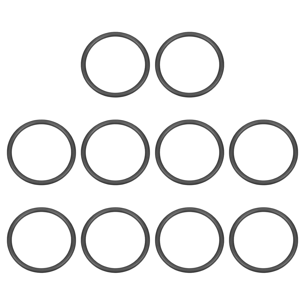 uxcell 10Pcs AS-225 O-Rings, EPDM O-Rings 1-7/8" ID, 3-21/32" OD, 1/8" W