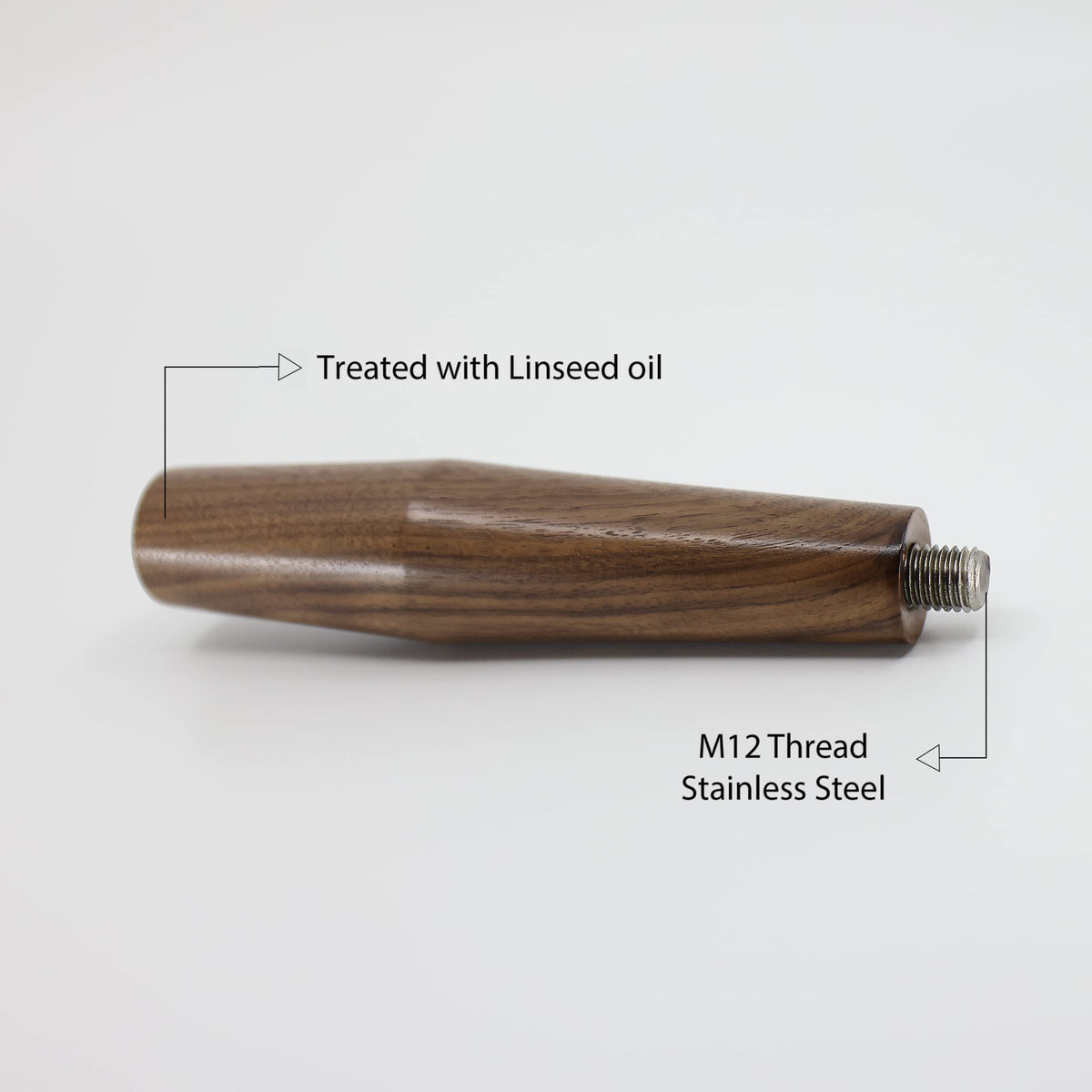 WALNUT COFFEE M12 Portafilter Handle Replacement Walnut Wood