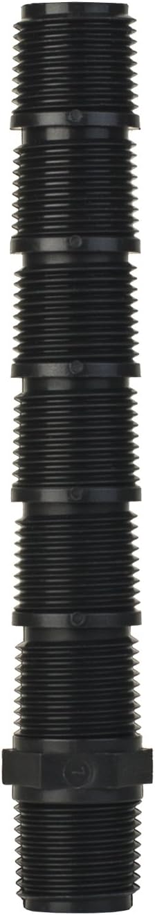 LASCO 26-7430P Cut-Off Sprinkler Nipple, 1/2" MIP x 6", 10-Pack, Black