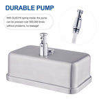 Commercial Soap Dispenser Wall Mount Stainless Steel, Horizontal