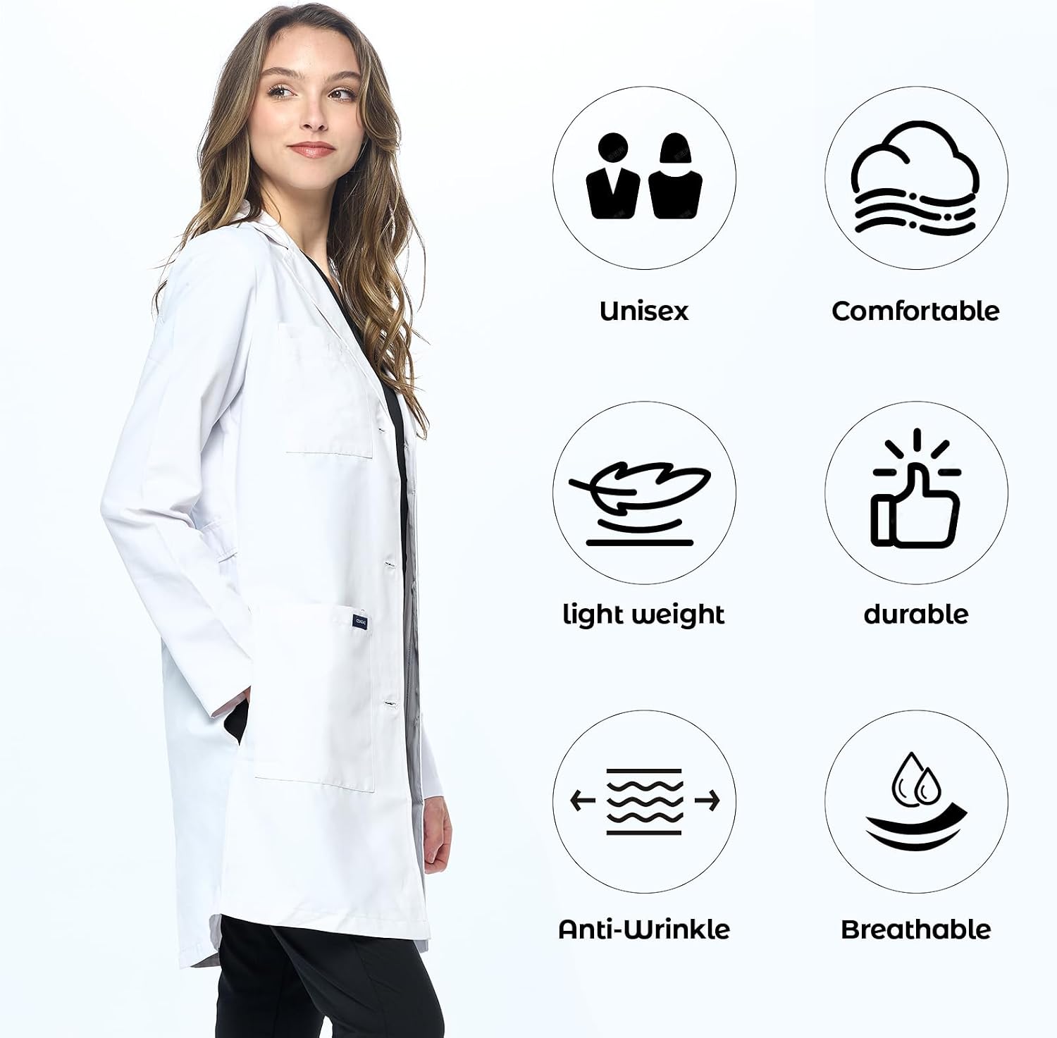 35" Unisex Lab Coat