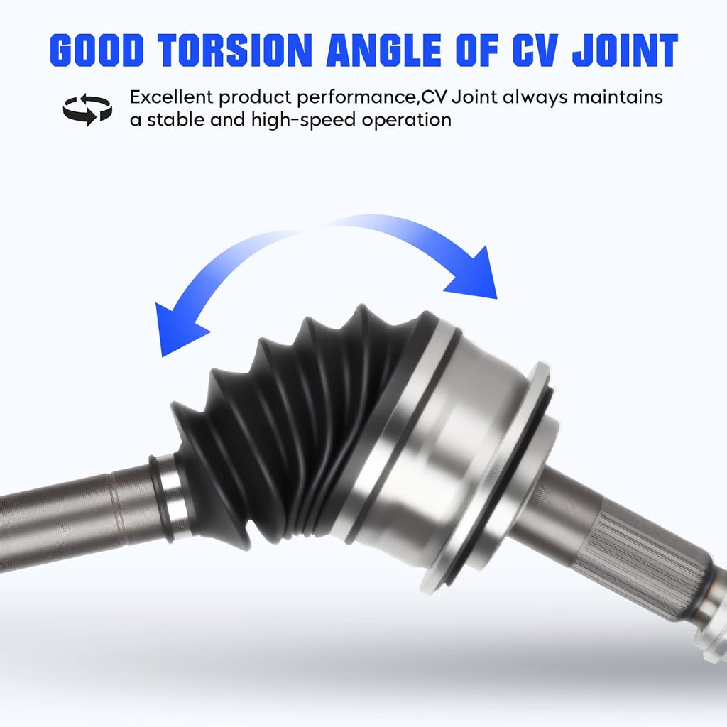 Front Left and Right CV Axle Shaft Assembly Fit for Honda CR-V EX LX SE 2.4 2.4L 2002 2003 2004 2005 2006, Replacement for 66-4206 66-4207, 2 pack Driver & Passenger Side CV Joint Shaft
